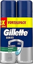 Set - Gillette Series Sensitive Skin Shave Gel For Men Duo (shave/gel/2x200ml) — Bild N1