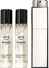 Chanel N5 L'Eau Purse Spray Refills - Eau de Toilette (2x20ml Refill + Parfümzerstäuber) — Bild N1