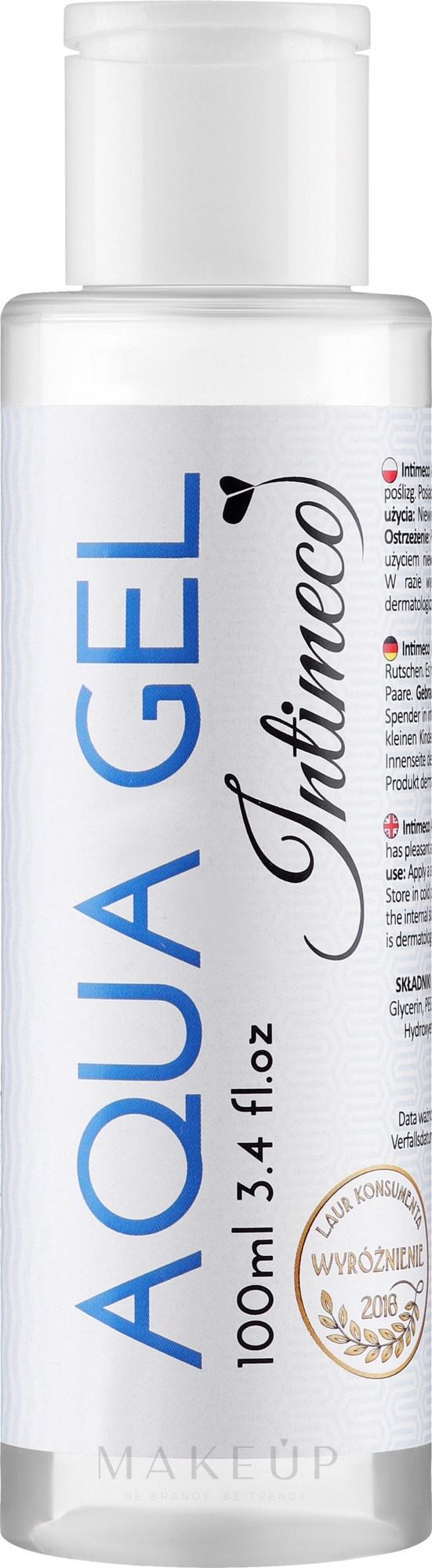 Gleitgel auf Wasserbasis - Intimeco Aqua Gel — Bild 100 ml