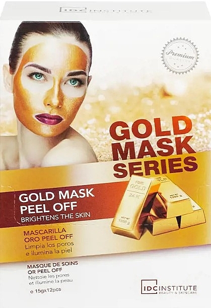 Goldener Maske-Schaum für das Gesicht - IDC Institute Gold Mask Peel Off — Bild N1