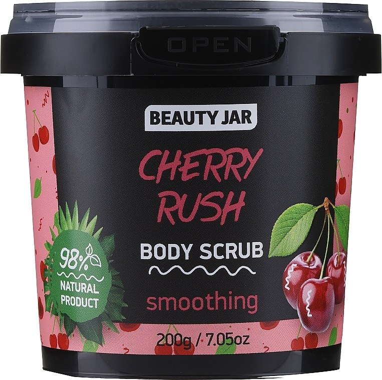 Glättendes Körperpeeling - Beauty Jar Cherry Rush Body Scrub  — Bild N1