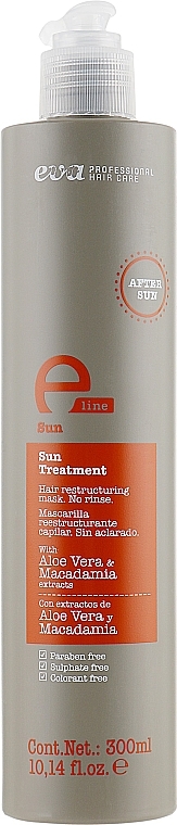 Regenerierende Haarbehandlung für nach dem Strand - Eva Professional E-Line Sun Treatment — Bild N1
