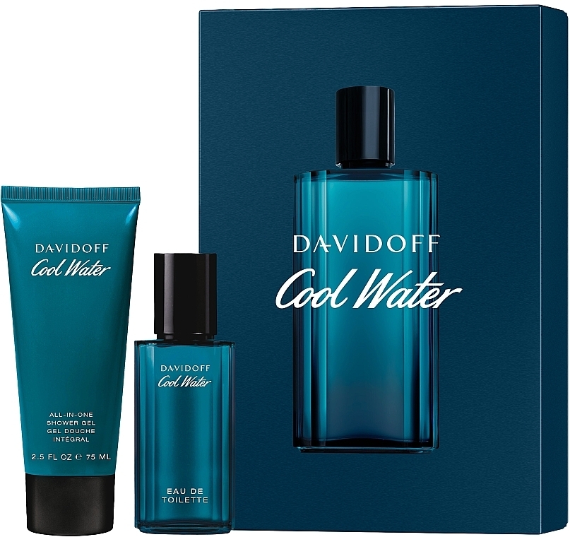 Davidoff Cool Water  - Duftset (Eau de Toilette 40 + Duschgel 75ml)  — Bild N1