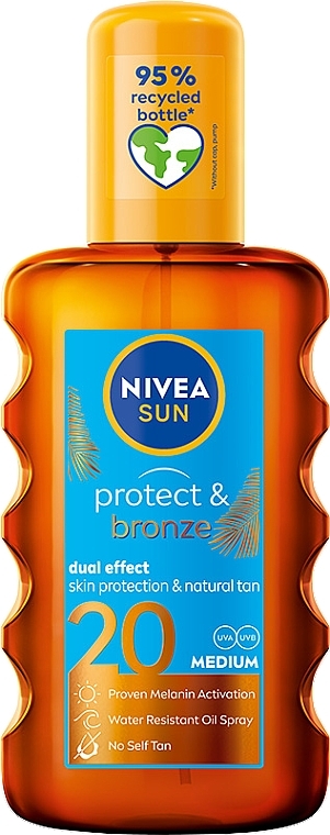 Sonnenschutzöl - NIVEA Sun Care Protect & Bronze Oil SPF 20 — Bild N1