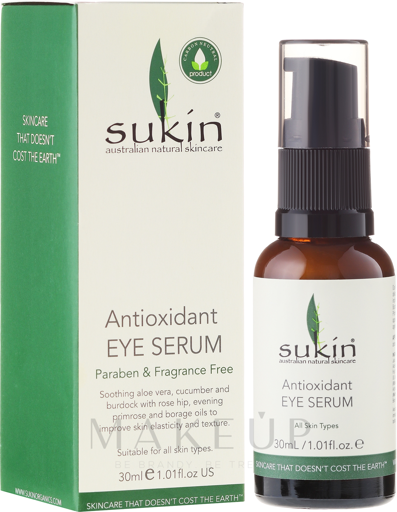Antioxidatives Serum für die Augenpartie - Sukin Antioxidant Eye Serum — Bild 30 ml