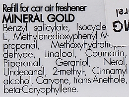 Autoduft Ersatzfüllung Mineralisches Gold - Millefiori Milano Icon Refill Mineral Gold — Bild N2