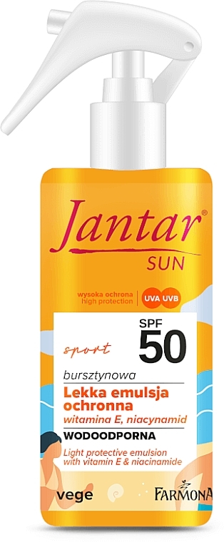 Leichte Schutzemulsion für den Körper SPF 50 - Farmona Jantar Sun SPF 50 — Bild N1