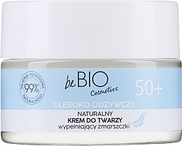 Feuchtigkeitsspendende Anti-Aging Gesichtscreme mit weißem Tee, Arganöl und Sheabutter - BeBio 50+ — Bild N1