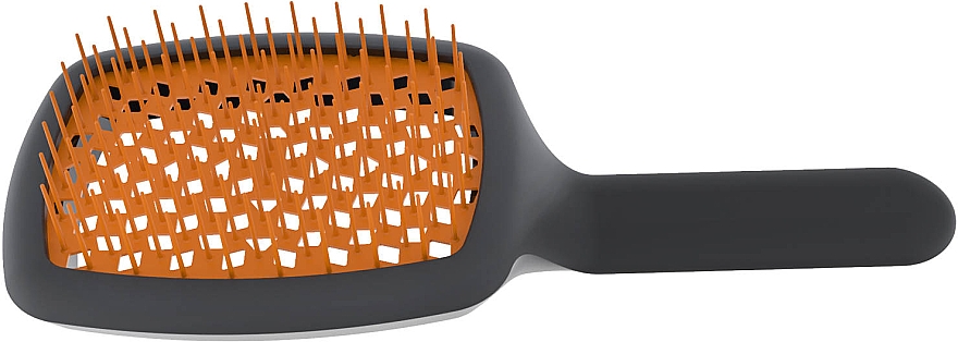 Haarbürste matt schwarz-orange - Janeke CurvyM Extreme Volume Brush — Bild N1