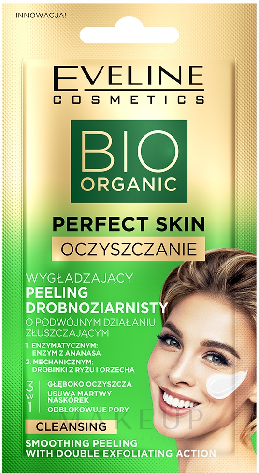 Glättendes feinkörniges Gesichtspeeling mit Olivenöl - Eveline Cosmetics Perfect Skin Rich Cleansing Soothing Peeling — Bild 8 ml