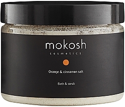 Düfte, Parfümerie und Kosmetik Bade- und Peelingsalz mit Orangen und Zimt - Mokosh Cosmetics Orange With Cinnamon Bath Salt