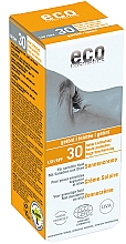 Getönte Sonnenschutzcreme für empfindliche Haut mit Sanddorn- und Olivenöl SPF 30 - Eco Cosmetics Sonne SLF 30 Getoent — Bild N3
