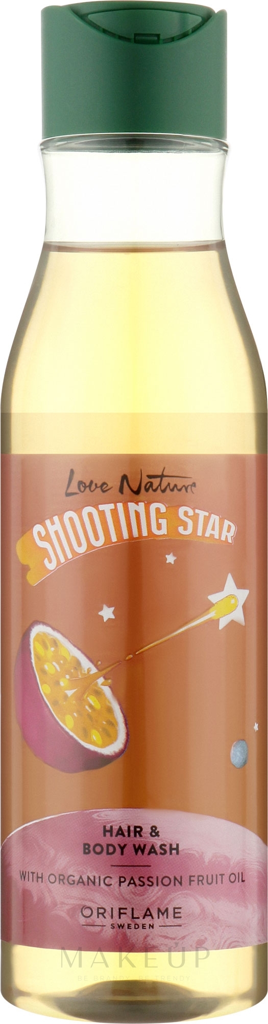 Kindershampoo für Haar und Körper mit Bio-Maracujaöl - Oriflame Love Nature Hair And Body Wash Smooting Star — Bild 250 ml