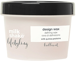 Düfte, Parfümerie und Kosmetik Definierendes Haarwax auf Wasserbasis mit Quinoa- und Milchproteinen - Milk Shake Lifestyling Design Design Wax