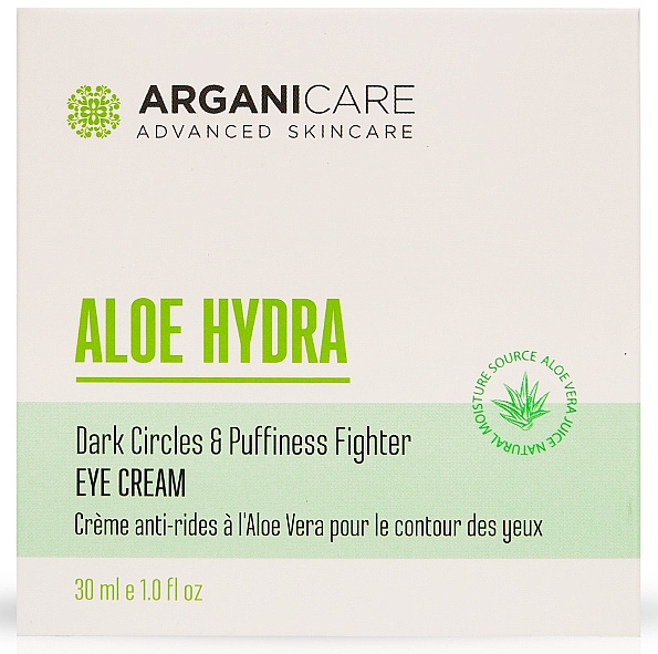 Augencreme mit Aloe Vera - Arganicare Aloe Hydra Eye Cream — Bild N1