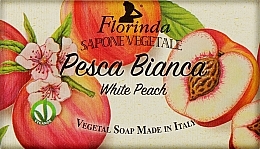 Naturseife Weißer Pfirsich - Florinda White Peach Natural Soap — Bild N1