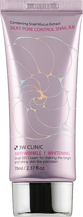 BB-Creme mit Schneckenschleim - 3W Clinic Silky Pore Control BB Cream — Bild N1