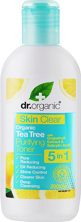 Reinigungstoner mit Bio-Teebaum - Dr. Organic Organic Tea Tree Purifying Toner — Bild N1