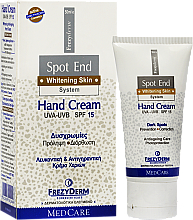 Düfte, Parfümerie und Kosmetik Aufhellende Handcreme SPF 15 - Frezyderm Spot End Hand Cream SPF15 Whitening Cream