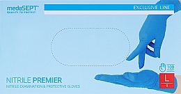 Nitrilhandschuhe, Größe L, blau - Medasept Nitrile Premier Examination & Protective Gloves — Bild N1