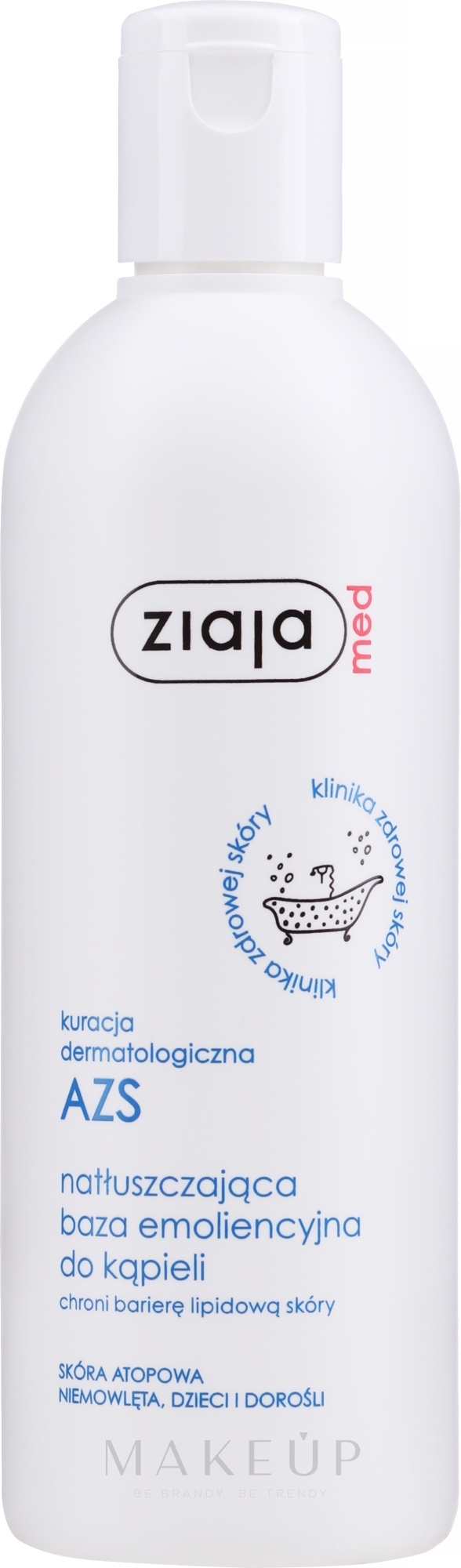 Pflegendes Badeöl für trockene und atopische Haut - Ziaja Med Dermatological Treatment AZS Oiling Base for Bathing — Foto 270 ml