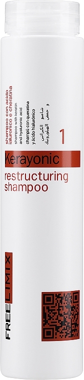 Restrukturierendes Shampoo mit Keratin und Hyaluronsäure - Freelimix Ristrutturante Shampoo — Bild N1