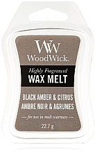 Düfte, Parfümerie und Kosmetik Tart-Duftwachs Black Amber & Citrus - WoodWick Mini Wax Melt Black Amber & Citrus Smart Wax System