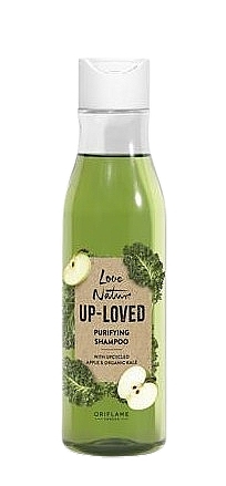 Reinigendes Shampoo für fettiges Haar mit Apfel und Bio-Grünkohl  - Oriflame Love Nature Up-Loved Purifying Shampoo  — Bild N1