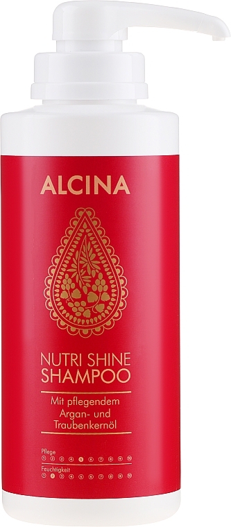 Shampoo mit pflegendem Argan- und Traubenkernöl - Alcina Nutri Shine Shampoo — Bild N4