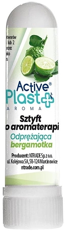 Aromatherapie-Stick Entspannende Bergamotte - Ntrade Active Plast Aroma — Bild N1