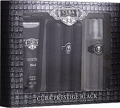 Düfte, Parfümerie und Kosmetik Cuba Prestige Black - Duftset (Eau de Toilette 90ml + After Shave Lotion 100ml + Duschgel 200ml)