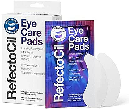 Intensiv feuchtigkeitsspendende, erfrischende und glättende Augenpatches mit Vitamin E und Hyaluron - RefectoCil Eye Care Pads — Bild N1