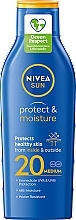 Feuchtigkeitsspendende Sonnenschutzlotion für den Körper SPF 20 - Nivea Sun Protect & Moisture Sun Lotion SPF20 48H Moisture — Bild N1