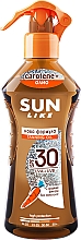 Düfte, Parfümerie und Kosmetik Sonnensprayöl für schnelle Bräune - Sun Like Sunscreen Oil For Fast Tan With A Pump SPF 30 New Formula