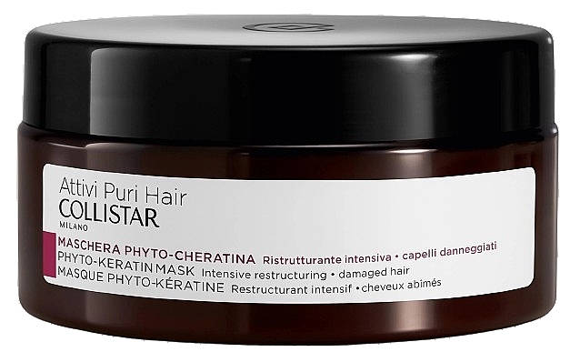 Maske für beschädigtes und brüchiges Haar - Collistar Attivi Puri Hair Phyto-Keratin Mask — Bild N1