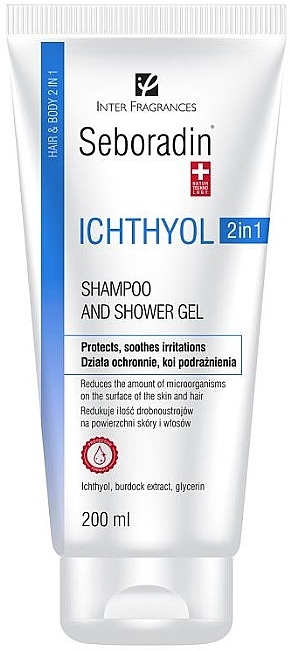 2in1 Shampoo und reinigendes Duschgel mit Ichthyol - Seboradin Ichthyol Hair Shampoo and Shower Gel — Bild N2