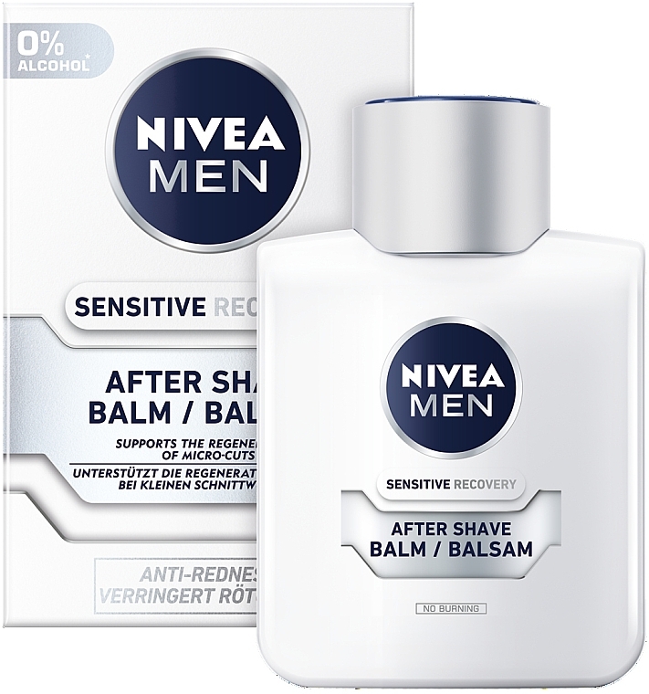 Gesichtspflegeset - NIVEA MEN Sensitive Recovery (After Shave Balsam 100ml + Rasierschaum 200ml) — Bild N5