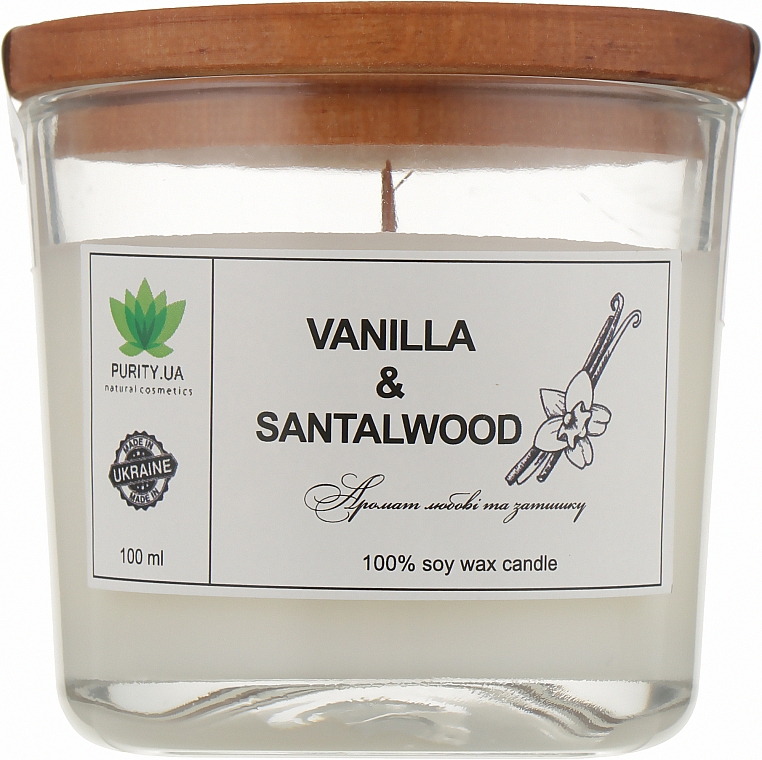 Duftkerze im Glas Vanilla & Sandalwood - Purity Candle — Bild N1