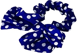 Haargummi blau mit weißen Punkten - Lolita Accessories — Bild N1