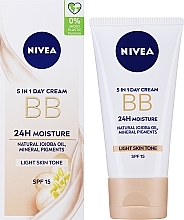 Düfte, Parfümerie und Kosmetik Feuchtigkeitsspendende BB Creme SPF 15 - Nivea 5in1 BB Day Cream 24H Moisture SPF15