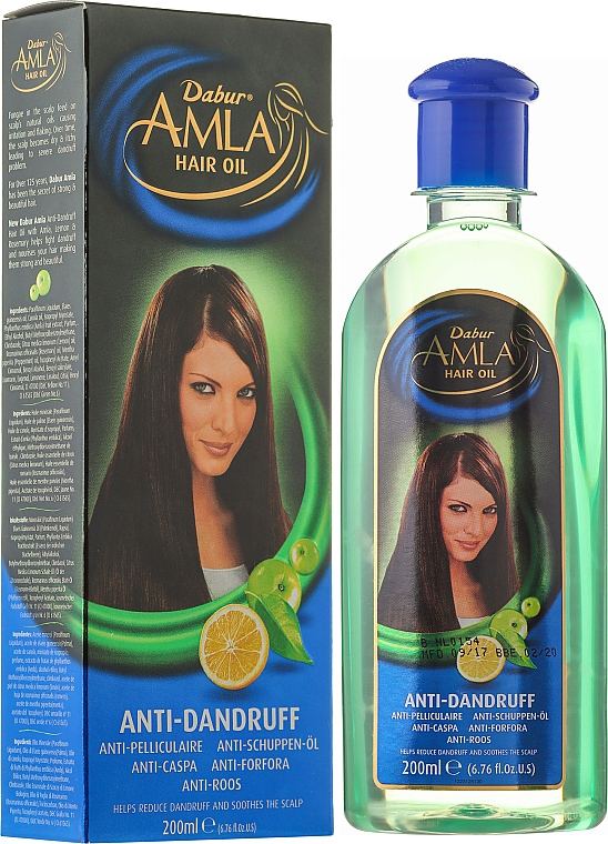 Anti-Schuppen-Öl mit Zitrone - Dabur Amla Hair Oil Anti-Dandruff  — Bild N4