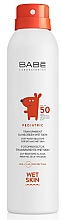 Düfte, Parfümerie und Kosmetik Sonnenschutzspray für trockene und feuchte Haut SPF 50+ - Babe Laboratorios Pediatric Wet Skin