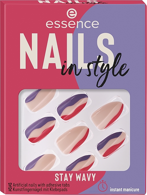 Kunstfingernägel mit Klebepads - Essence Nails In Style Stay Wavy — Bild N1