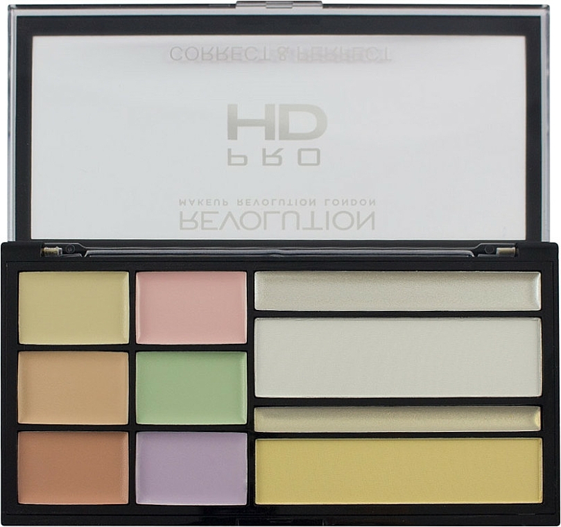 Gesichtsconcealer-Palette - Makeup Revolution HD Correct and Perfect Palette — Bild N1