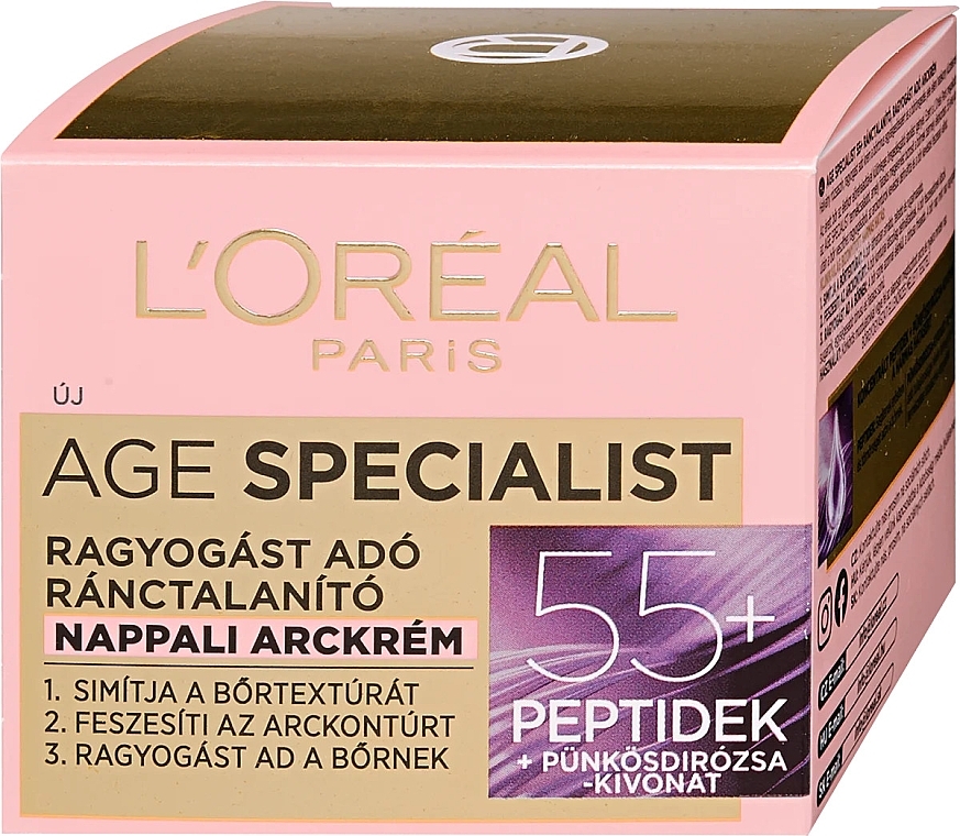 Aufhellende Anti-Falten-Tagescreme 55+ - L'Oreal Paris Age Specialist Day Cream 55+ — Bild N2