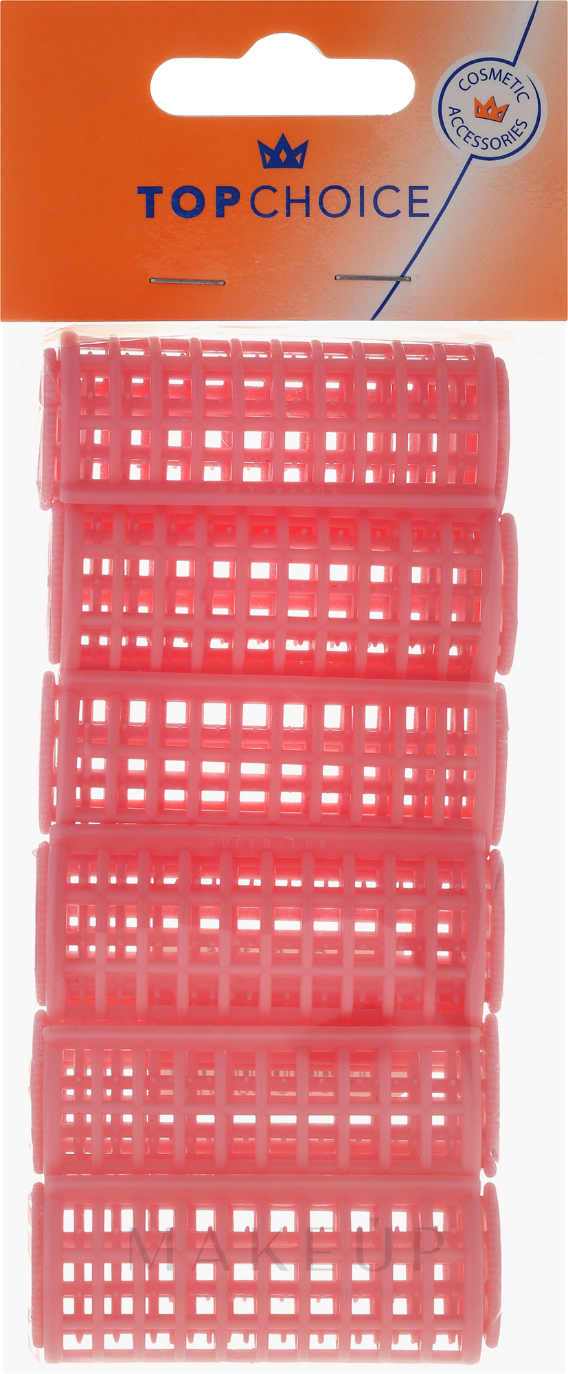 Kunststoffwickler M 6 St. - Top Choice Plastic Hair Rollers With Cover 20mm — Bild 6 St.