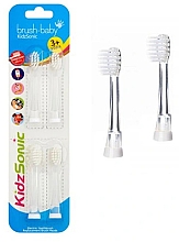 Düfte, Parfümerie und Kosmetik Zahnbürstenkopf für elektrische Zahnbürste 3+ Jahre 4 St. - Brush-Baby KidzSonic Replacement Brush Heads 