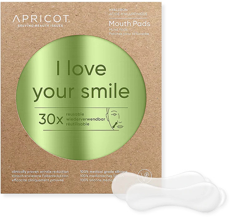 Lippenkonturpflaster mit Hyaluronsäure - Apricot I Love Your Smile Hyaluron Mouth Pads — Bild N1