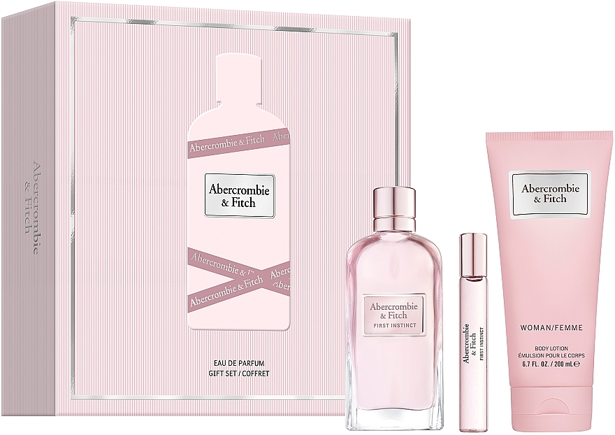 Abercrombie & Fitch First Instinct - Set (Eau de Parfum/100 ml + Eau de Parfum/15 ml + Körperlotion/200 ml) — Bild N1