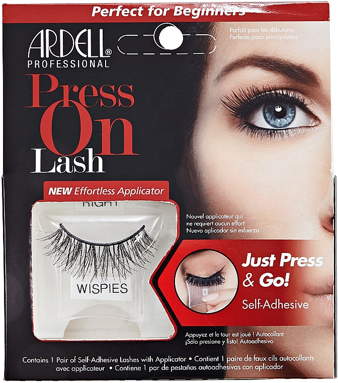 Künstliche Wimpern - Ardell Press On Lash Wispies Black — Bild N1